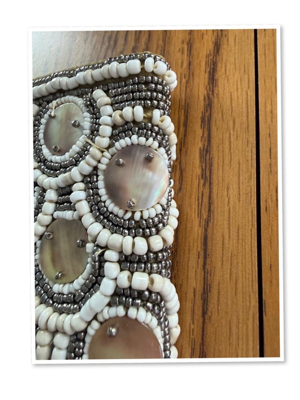 Shell Beaded Clutch - Picture 5 of 13
